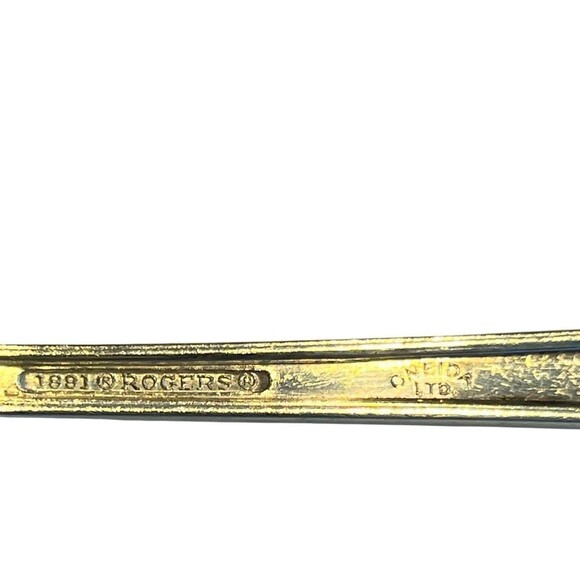 1881 Rogers Del Mar Vintage Silverplate Oneida Silver Oval Soup Spoon 4 Pcs 2412 - Picture 5 of 5